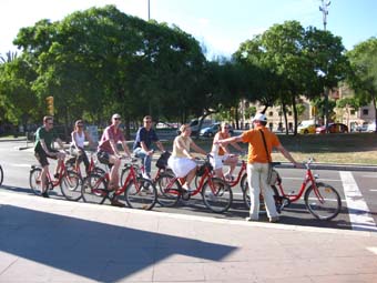 巴塞罗那提倡骑自行车